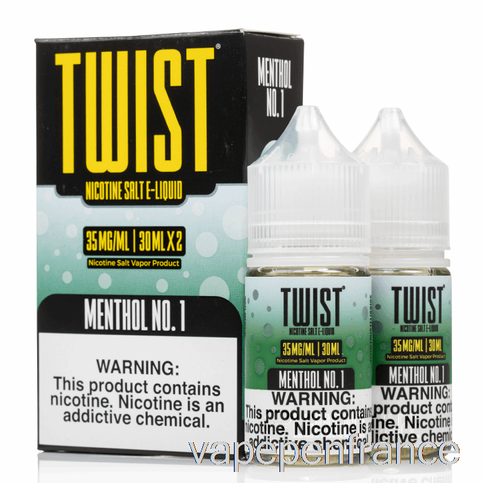 Mentholé Non. 1 - E-liquide Twist Salt - Stylo Vape 60 Ml 50 Mg